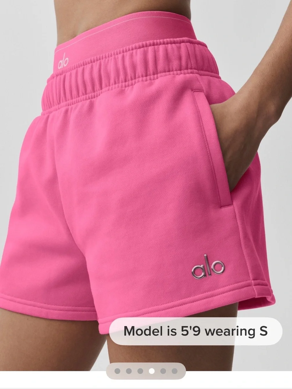 ALO Yoga Pink Athletic Shorts